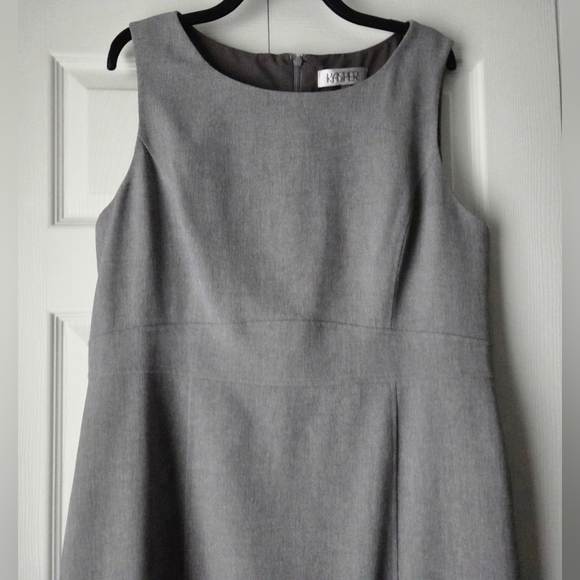 Kasper Classic Gray Midi Dress - Picture 3 of 12